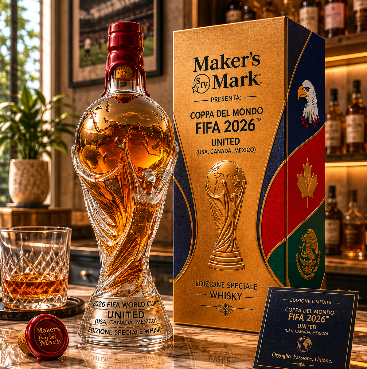 Botella de Whisky - Edición Copa del Mundo